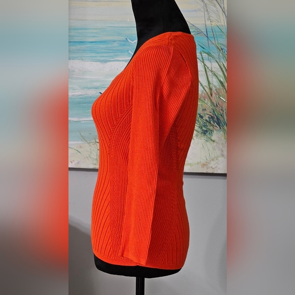 WHBM Sweetheart Ribbed Top Size Medium - Picture 4 of 6